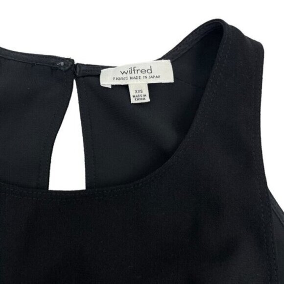 Aritzia WILFRED Sleeveless Black Cinched Dress XXS - Picture 3 of 5
